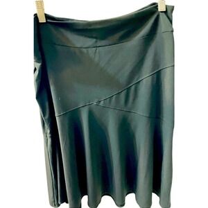 Merona‎ black stretch knit  Skirt for  pull on L Career Office